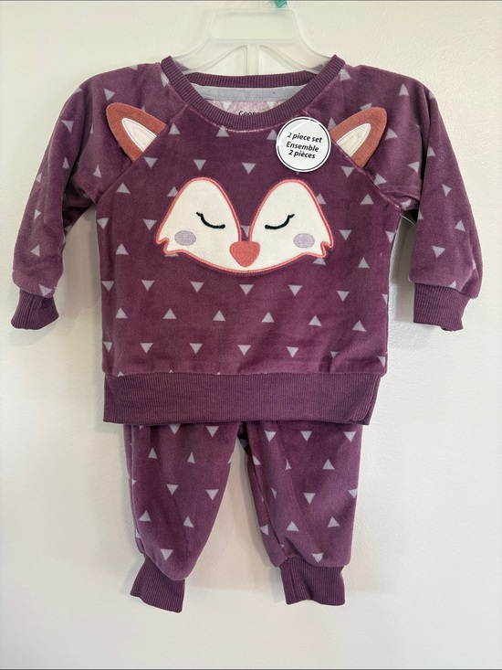 George Other - Cozy Purple Fox baby Set - 2-Piece